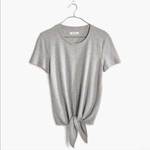 Madewell tie front tee
